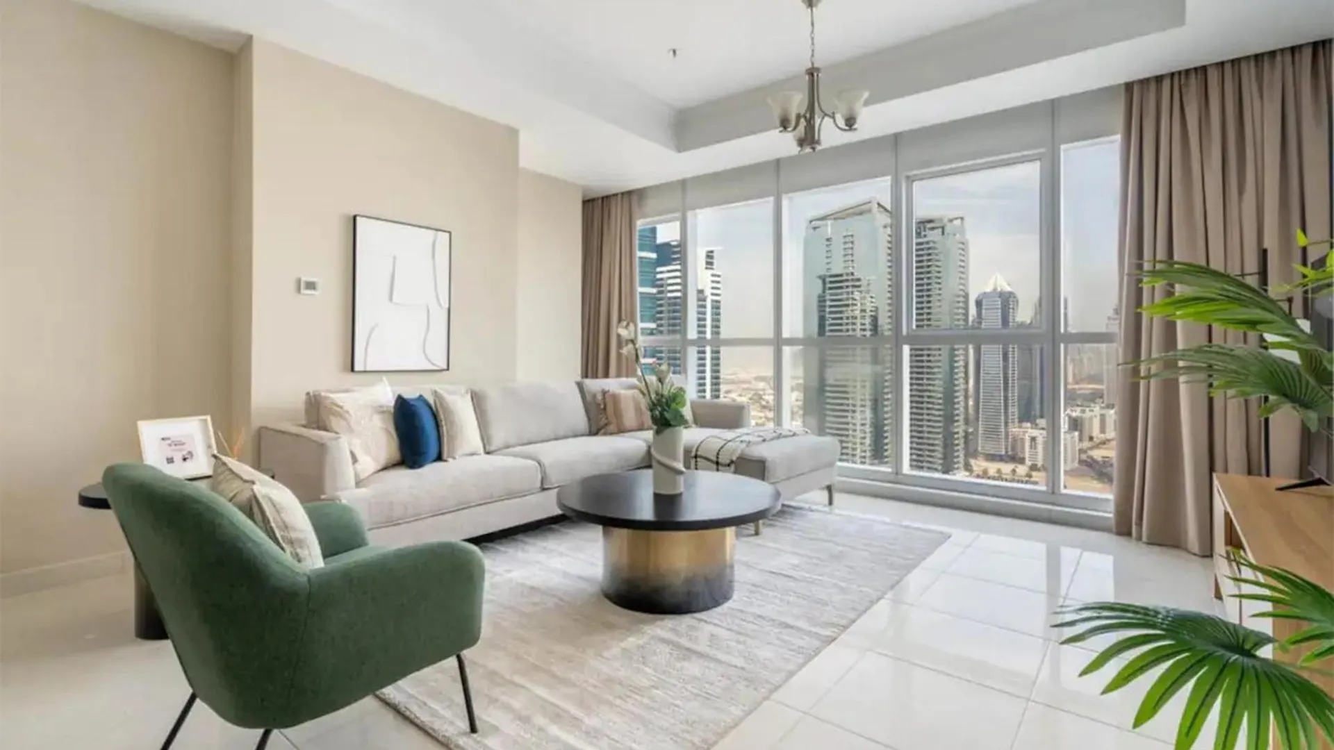 Beautiful 1Br Apt On High Floor With Partial Sea View Dubai